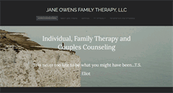 Desktop Screenshot of janeowensfamilytherapy.com